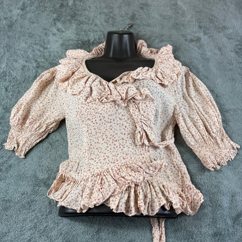 Doen Thames Floral Ruffle Blouse